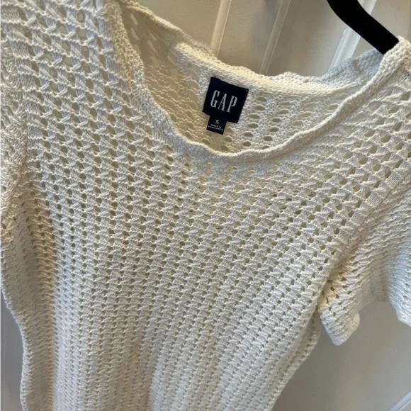 GAP White Crochet Mini Dress with slip - Picture 3 of 3